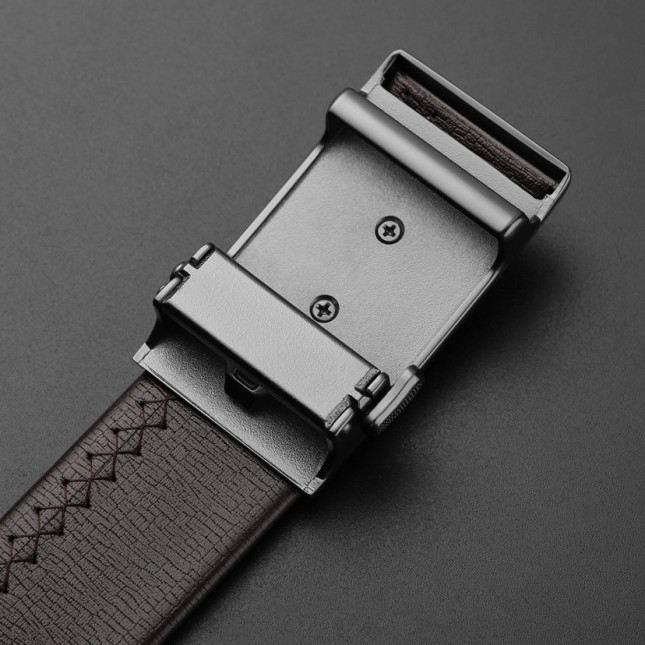 Cartelo Brown Leather Ratchet Belt MTD10911